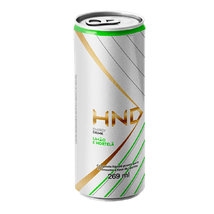 Energético Sabor Limão e Hortelã HND Com 12 unidades de 269ml