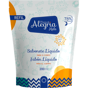 Refil Sabonete Líquido Mania de Alegria Kids 200ml