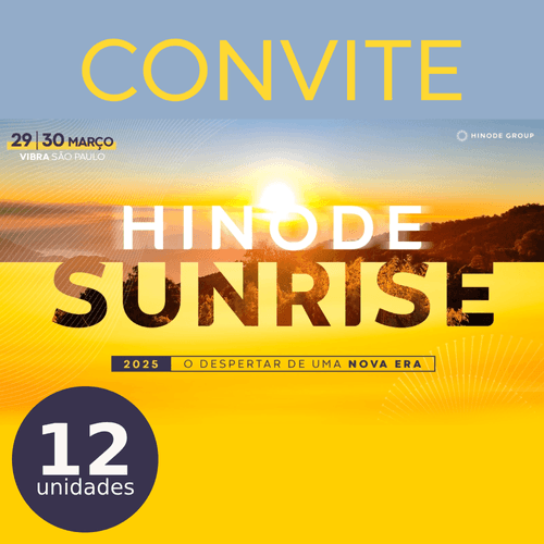 Kit 12 Convites Convenção 2025 - Hinode Sunrise (Presencial)