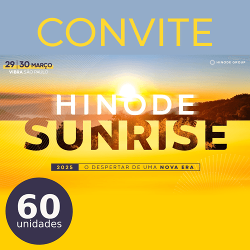 Kit 60 Convites Convenção 2025 - Hinode Sunrise (Presencial)