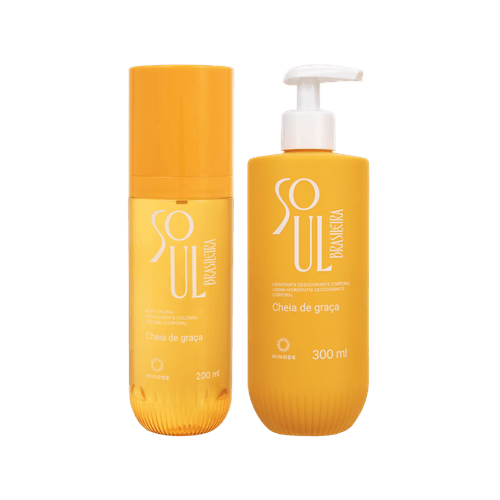 Kit Body Splash + Hidratante Soul Brasileira Cheia de Graça